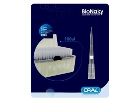 Ponteira PCR Com Filtro Tipo Gilson 100 Ul Estéril Em Rack - 96 Unid - Bionaky